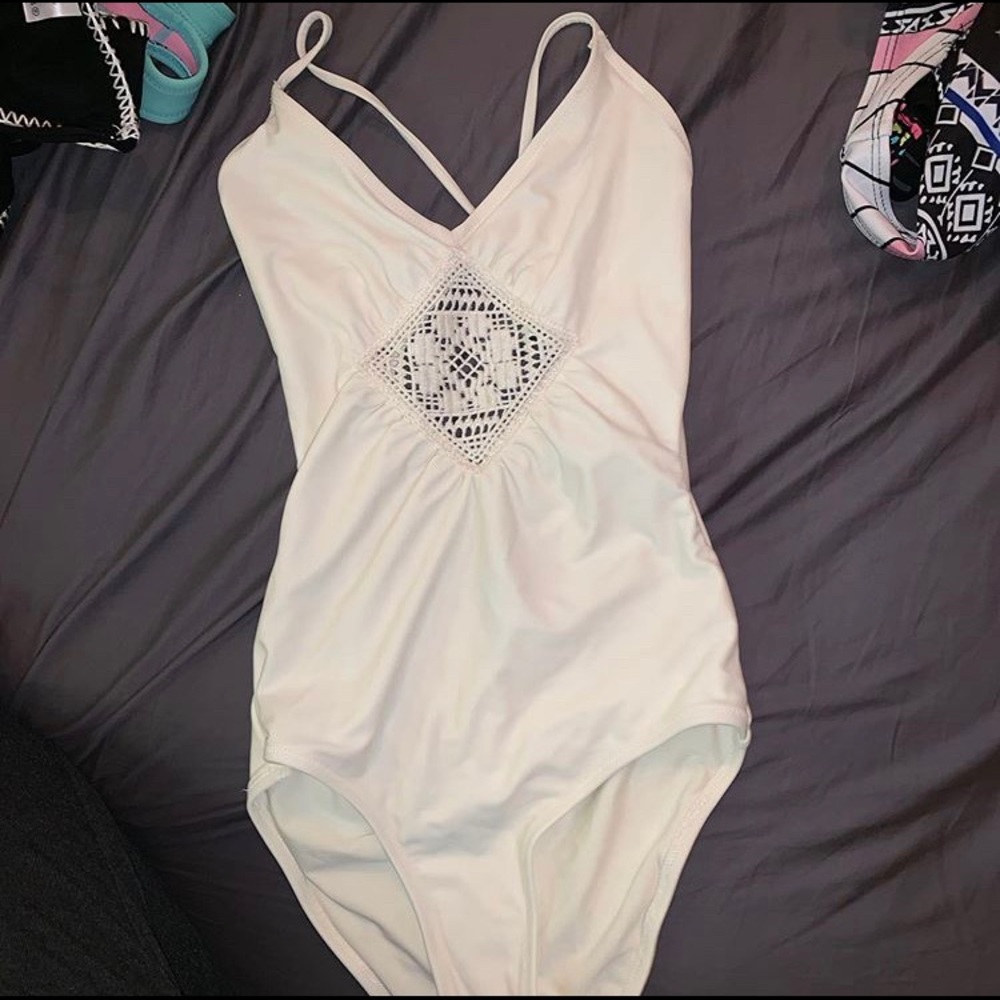 White one piece worn once